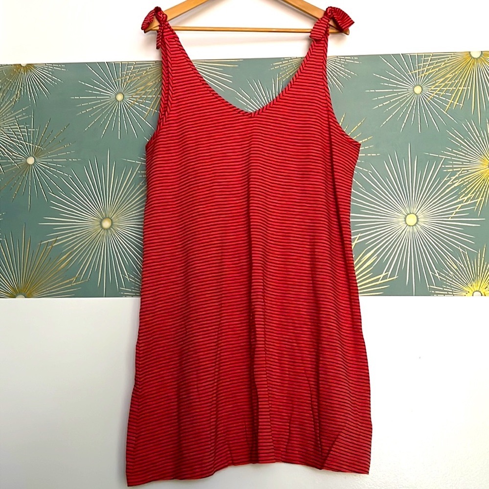 Gap Dresses Orange & Navy Striped Mini Dress
